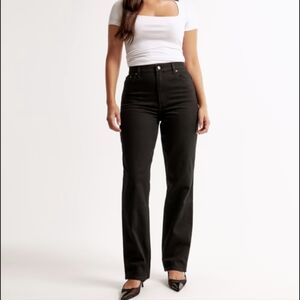 Abercrombie & Fitch Curve Love Ultra High Rise 90s Straight Jean